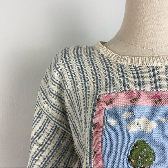 Susan Bristol Striped Sweater with Pastel Accents - Picture 10 of 12